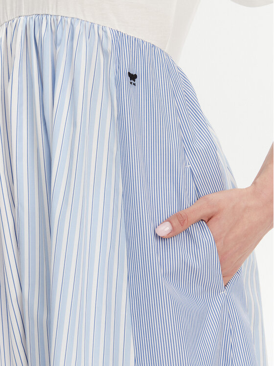 Weekend Max Mara Weekend Max Mara Každodenné šaty Brozno 2515621082 Biela Relaxed Fit