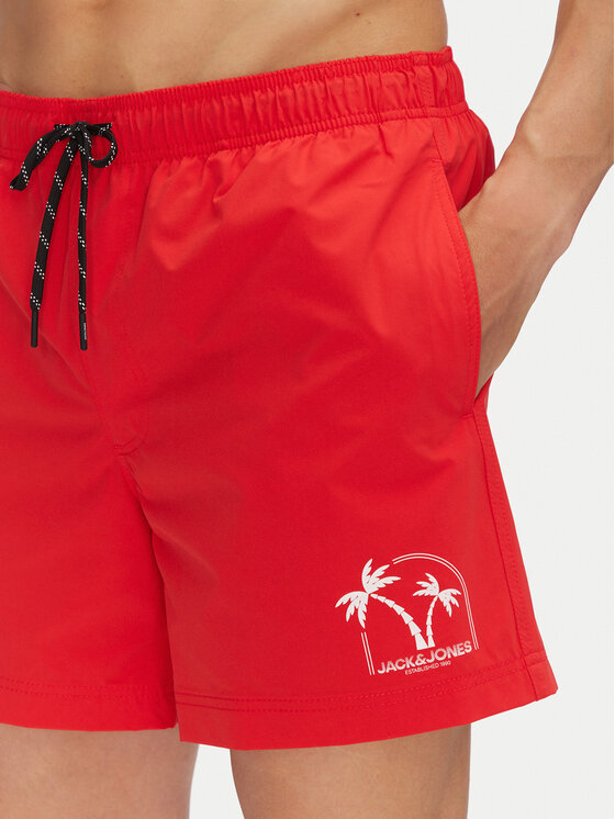 Jack & Jones Jack & Jones Szorty kąpielowe Maui 12278729 Czerwony Regular Fit