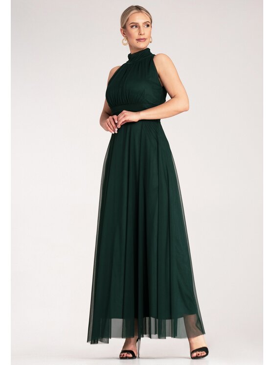 FIGL FIGL Abito da sera M1173 Verde Flared Fit