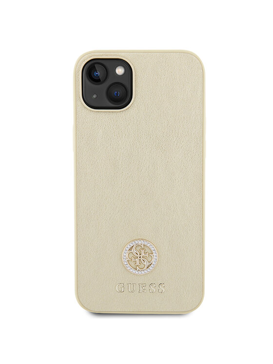 Guess Guess Etui na telefon iPhone 15 Plus Złoty