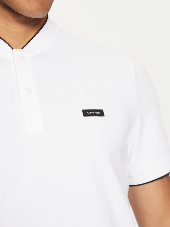 Calvin Klein Calvin Klein Polo K10K114139 Biały Regular Fit
