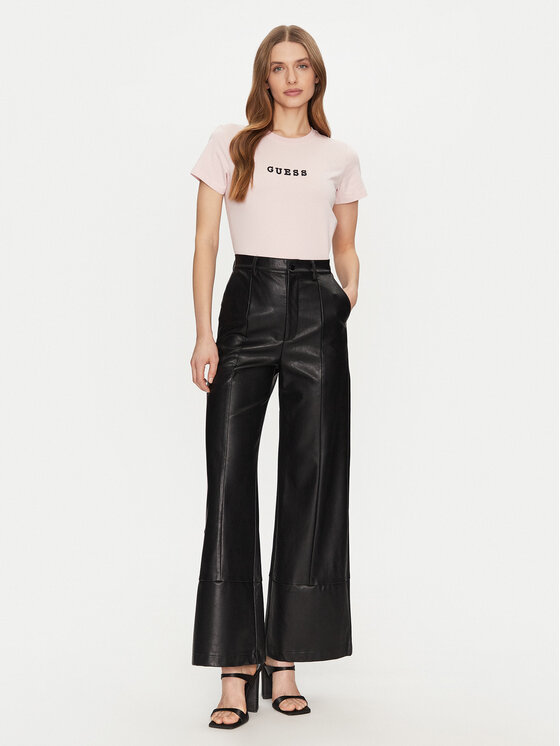 Guess Jeans Guess Jeans Marškinėliai W5RI54 J1314 Smėlio Regular Fit