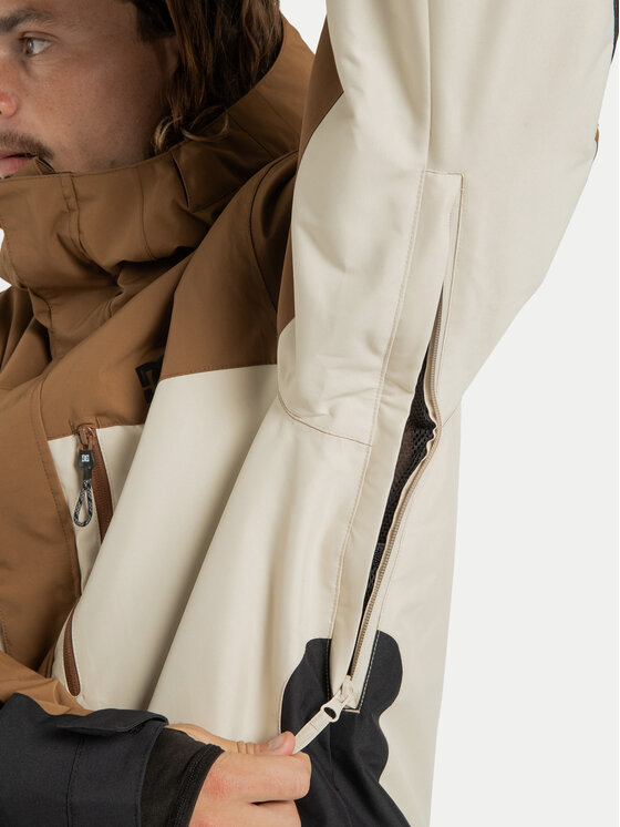 DC Shoes DC Shoes Скиорско яке Defiant ADYTJ03089 Кафяв Regular Fit