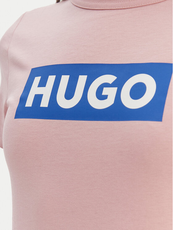 HUGO HUGO Marškinėliai Classic 50510772 Rožinė Slim Fit