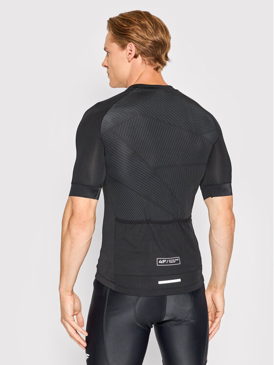 4F 4F Kerékpáros mez H4L22-RKM003 Fekete Slim Fit