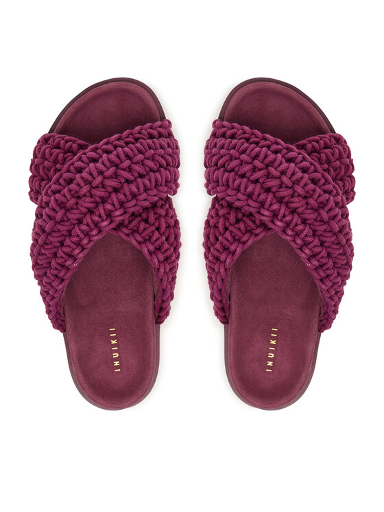 Inuikii Inuikii Шльопанці Woven 1004.003.0062 Бордовий