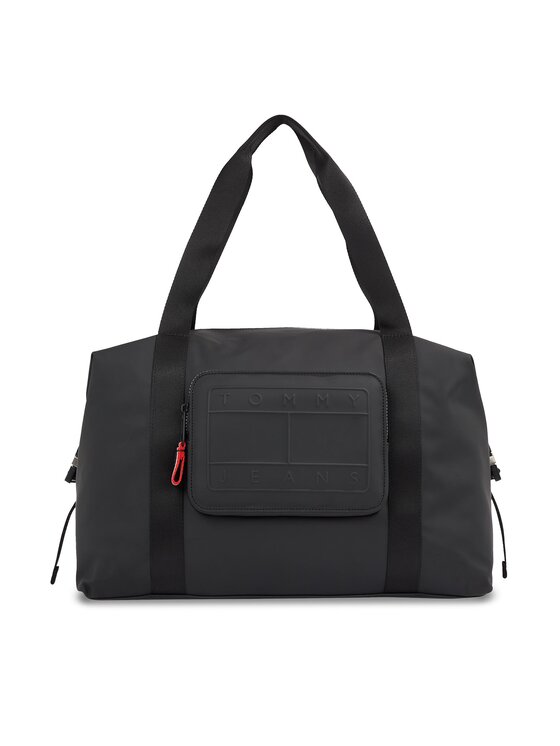 Tommy Jeans Pārnēsajamā soma Tjm Street Trek Duffle AM0AM12345 Melns