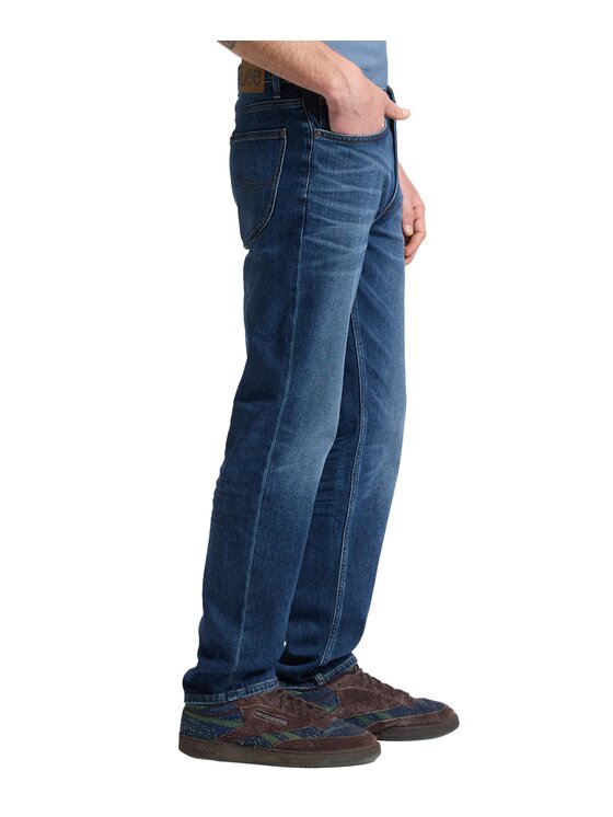 Lee Lee Jeansy 112386493 Niebieski Straight Leg