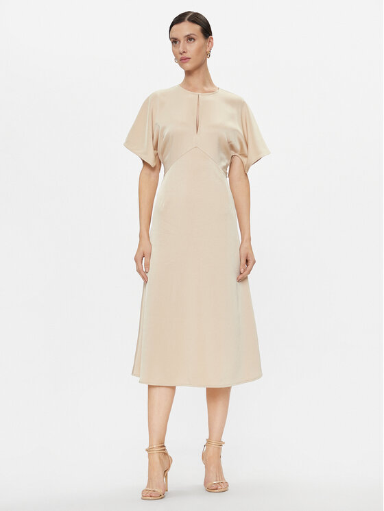 MICHAEL Michael Kors MICHAEL Michael Kors Rochie de zi MF381OI99G Bej Regular Fit