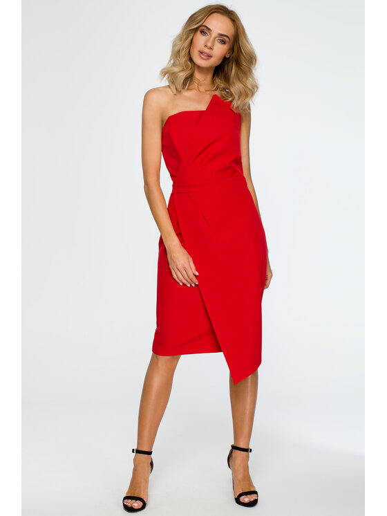Made of Emotion Made of Emotion Abito da cocktail M409 Rosso A-Line Fit