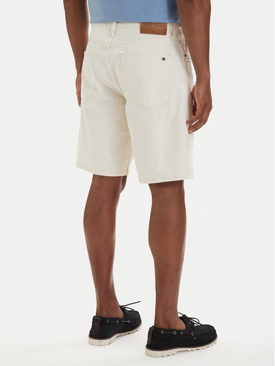 Tommy Hilfiger Tommy Hilfiger Džinsiniai šortai Dover Washed MW0MW42556 Kreminė Regular Fit