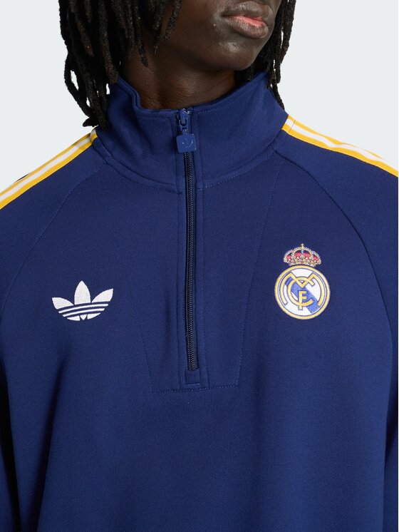adidas adidas Bluza Real Madrid Originals Błękitny Regular Fit