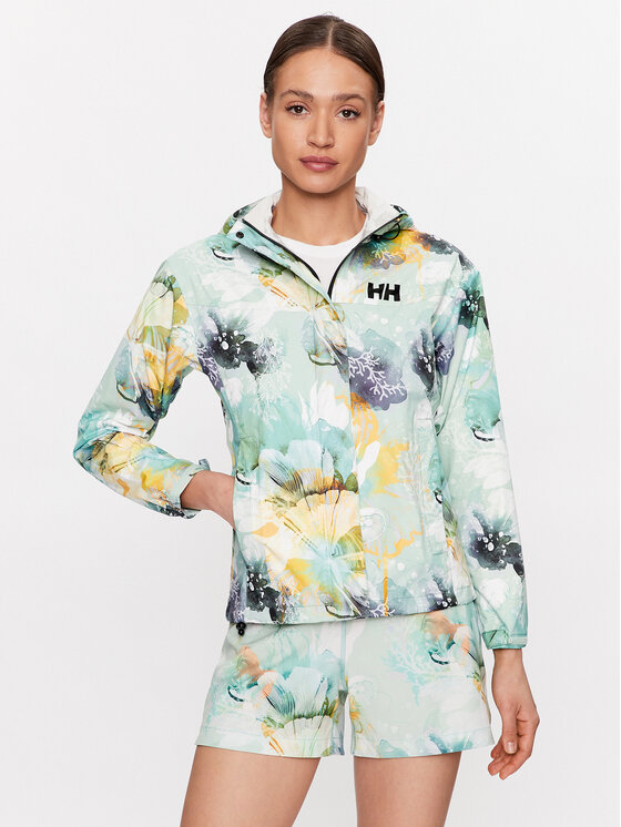 Helly Hansen Prehodna Jakna ESRA RØISE Loke Print 63207 Zelena Regular Fit