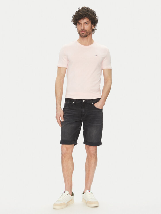 Tommy Jeans Tommy Jeans Džínové šortky Ronnie DM0DM20945 Černá Regular Fit
