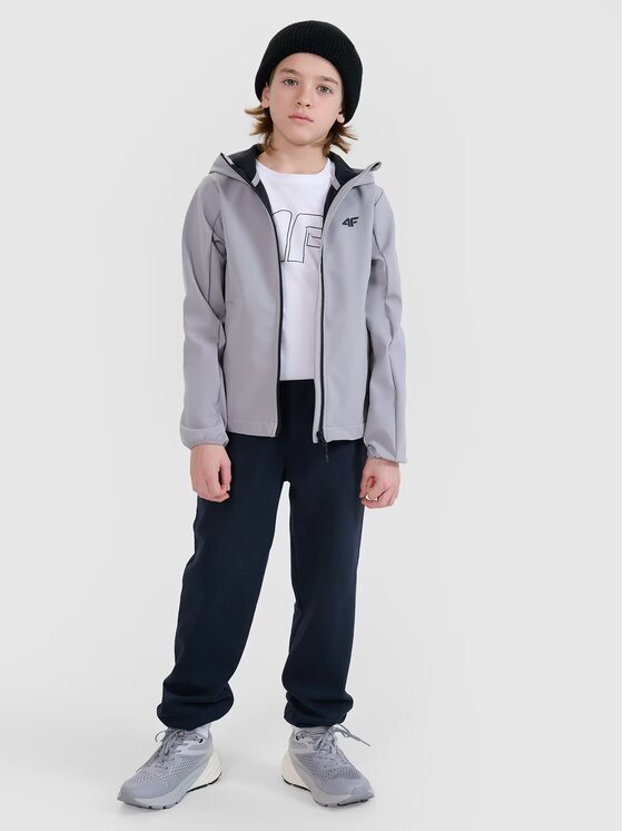 4F 4F Giacca softshell 4FJWSS25TSOFM306-25S Grigio Regular Fit