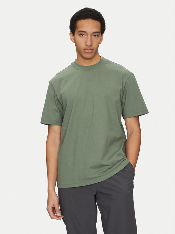 HUGO HUGO Tricou Dapolino 50488330 Verde Relaxed Fit
