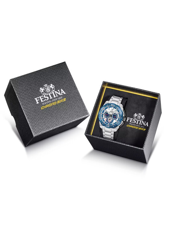 Festina Festina Zegarek F20724-1 Srebrny