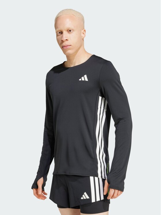 adidas adidas Koszulka techniczna Adizero Running Long Sleeve Tee Czarny Slim Fit