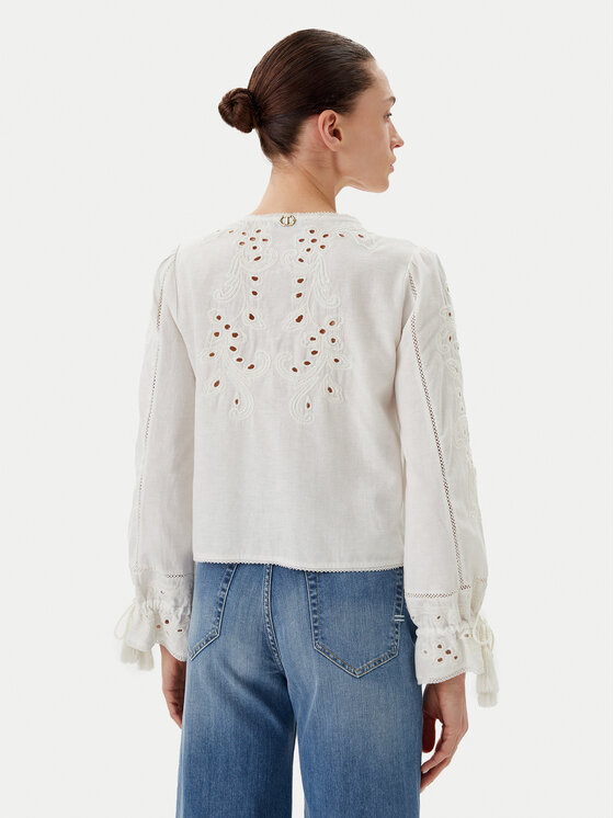 TWINSET TWINSET Μπλουζάκι 241TT2010 Λευκό Regular Fit