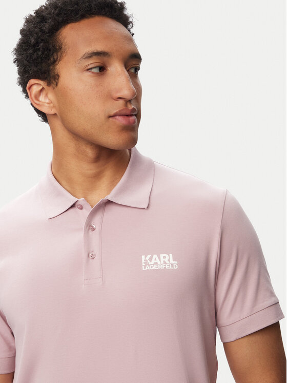 KARL LAGERFELD KARL LAGERFELD Polo 745780 563235 Ružičasta Regular Fit