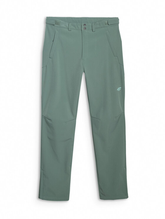 4F 4F Spodnie outdoor MIDSHOP TEXTILE Zielony ciemny Slim Fit