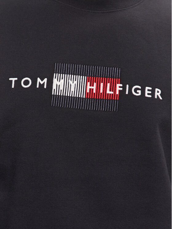 Tommy Hilfiger Tommy Hilfiger Bluza MW0MW35541 Granatowy Regular Fit