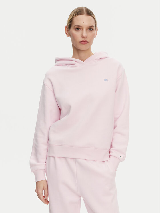 Tommy Hilfiger Tommy Hilfiger Majica dugih rukava Contrast Flag WW0WW45979 Ružičasta Regular Fit