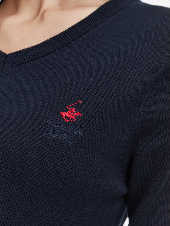 Beverly Hills Polo Club Beverly Hills Polo Club Pullover P-SS26W-M536563 Dunkelblau Regular Fit