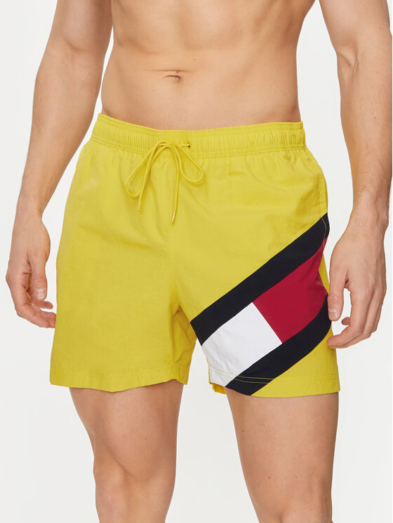 Yellow tommy hilfiger shorts discount
