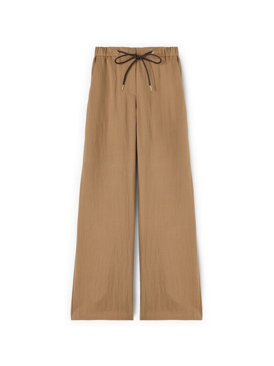 Motivi Motivi Pantaloni di tessuto P711Q004523N012 Crema Over Fit