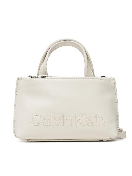 Geantă Calvin Klein Ck Set Mini Tote K60K610167 Bej