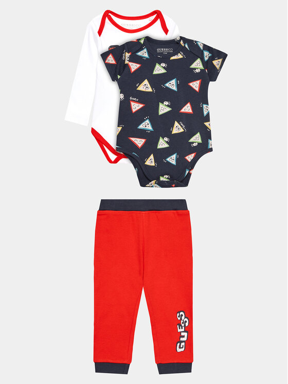 Guess Set 2 perechi body și pantaloni P3YG08 KA6W0 Colorat Regular Fit