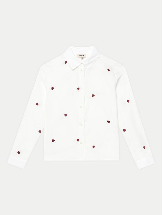 Kids ONLY Kids ONLY Camicia Lina 15317047 Bianco Regular Fit