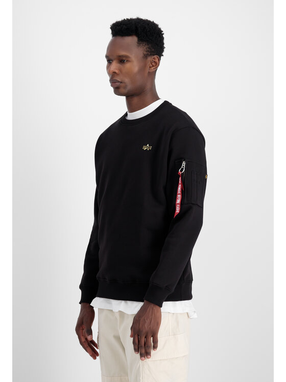 Alpha Industries Alpha Industries Bluza 3D Small Logo Sweatshirt Czarny Regular Fit