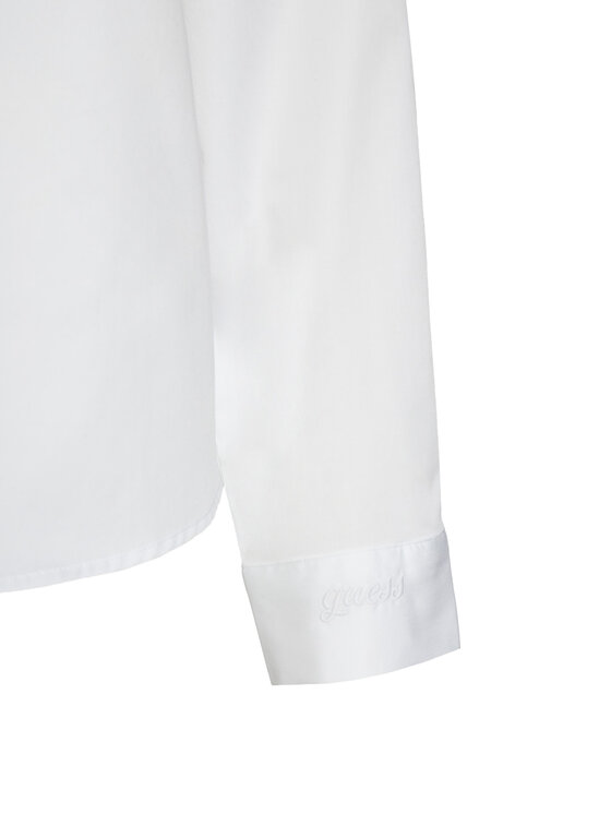 Guess Guess Košeľa W5RH31 WAF10 Biela Regular Fit