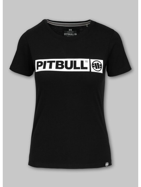 PITBULL PITBULL T-Shirt Koszulka damska Hilltop M Czarny Regular Fit