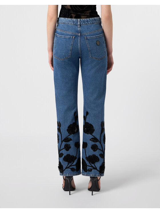 PHILIPP PLEIN PHILIPP PLEIN Jeansy 31206 Niebieski Straight Fit