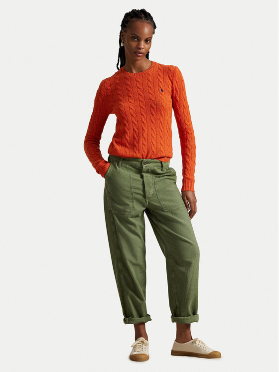 Polo Ralph Lauren Polo Ralph Lauren Pulover 211971865010 Oranžna Slim Fit