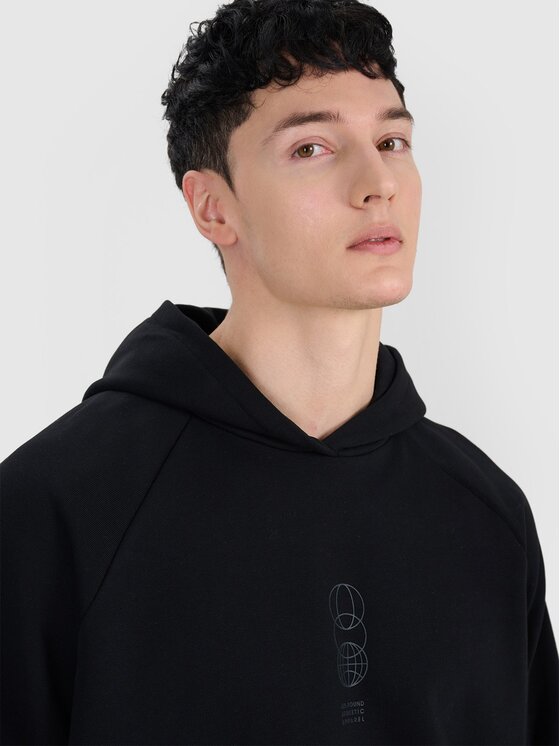 4F 4F Felpa 4FRSS25TSWSM2111-20S Nero Regular Fit
