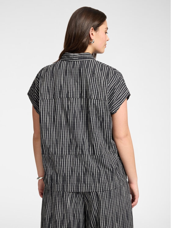 Elena Mirò Elena Mirò Camicia 5000Z000032N001 Nero Boxy Fit