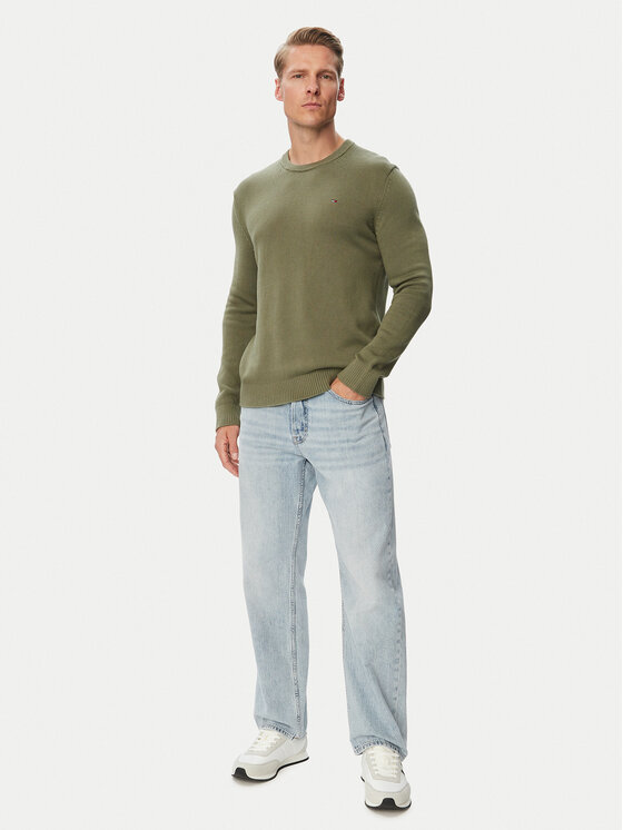 Tommy Jeans Tommy Jeans Pullover DM0DM21787 Grün Regular Fit
