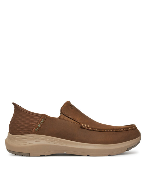 Skechers Skechers Półbuty Slip-Ins Parson - Oswin Brązowy