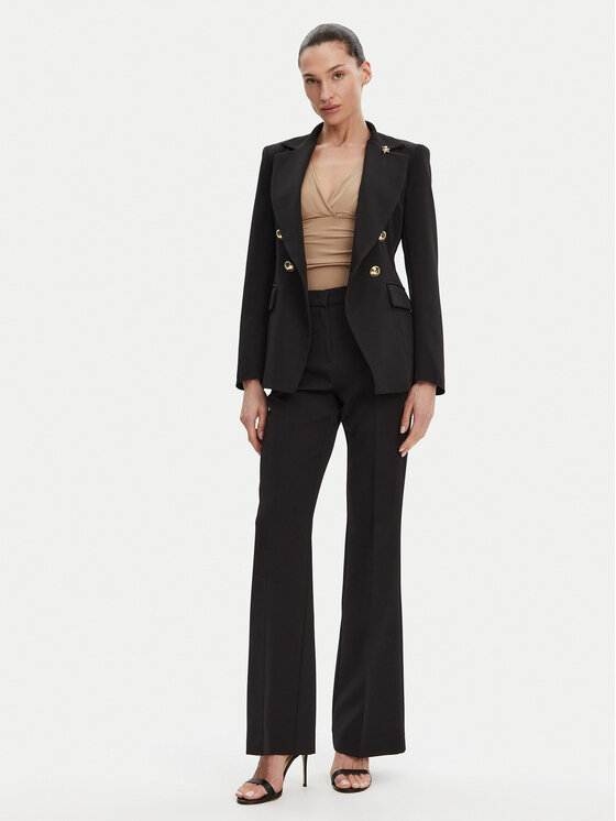 Maryley Maryley Stoffhose 25EB587/43NE Schwarz Regular Fit