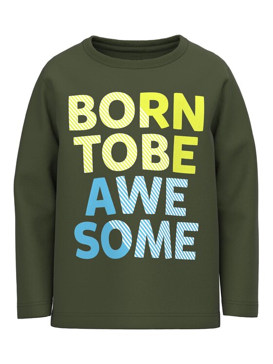 NAME IT Bluză 13218853 Verde Loose Fit