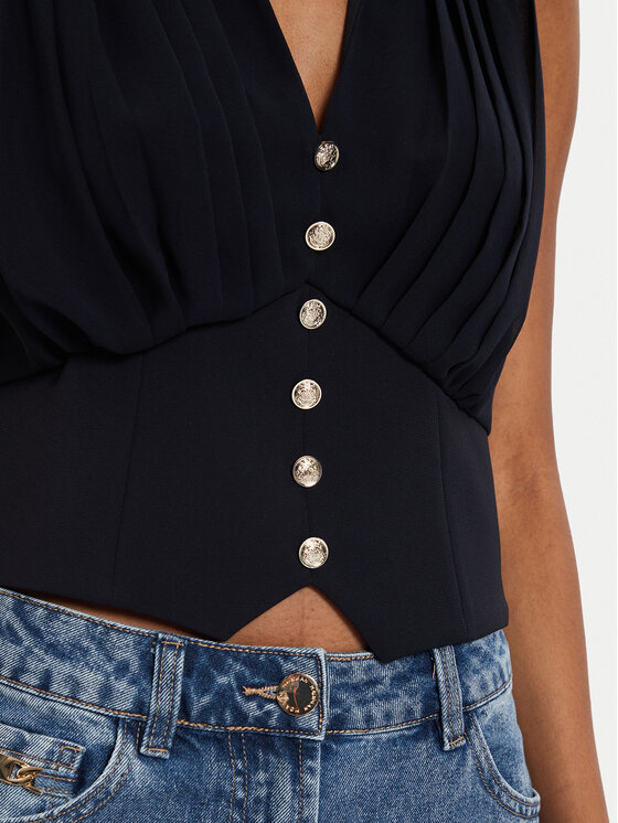 Morgan Morgan Marškinėliai 242-OPLI Tamsiai mėlyna Slim Fit