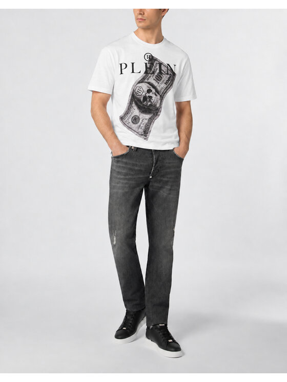 PHILIPP PLEIN PHILIPP PLEIN T-Shirt 31603 Biały Regular Fit
