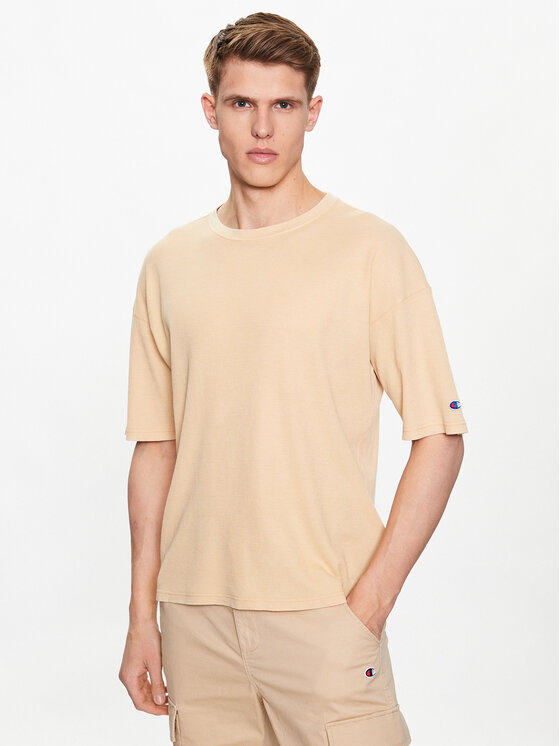 Champion T-krekls 218647 Bēšs Regular Fit