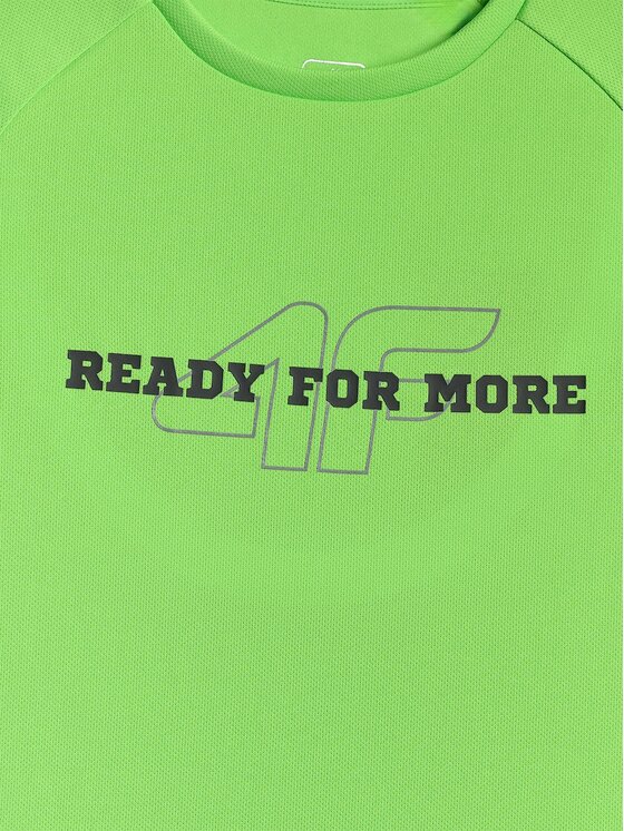 4F 4F T-shirt 4FJRSS26TFTSM2391-45S Verde Regular Fit