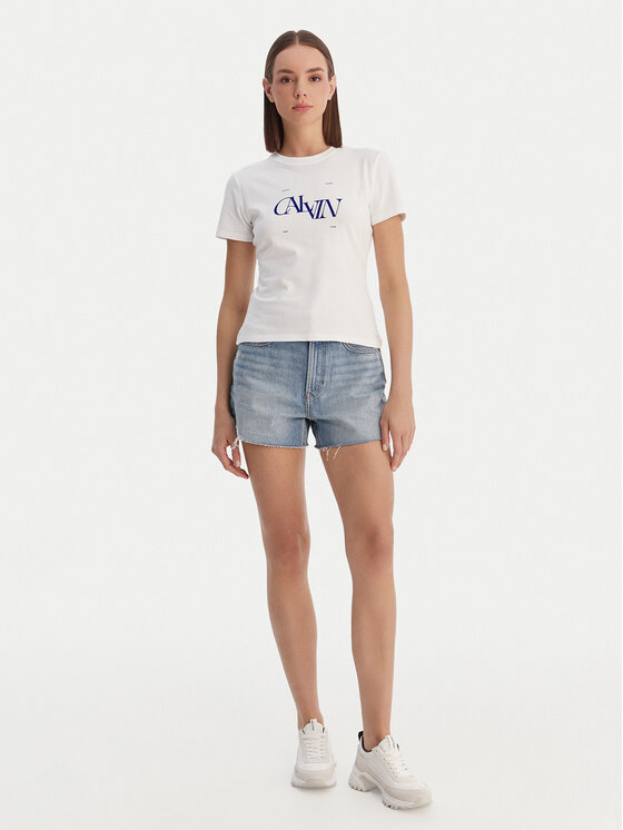 Calvin Klein Jeans Calvin Klein Jeans Póló Seasonal LV047F808G Fehér Slim Fit