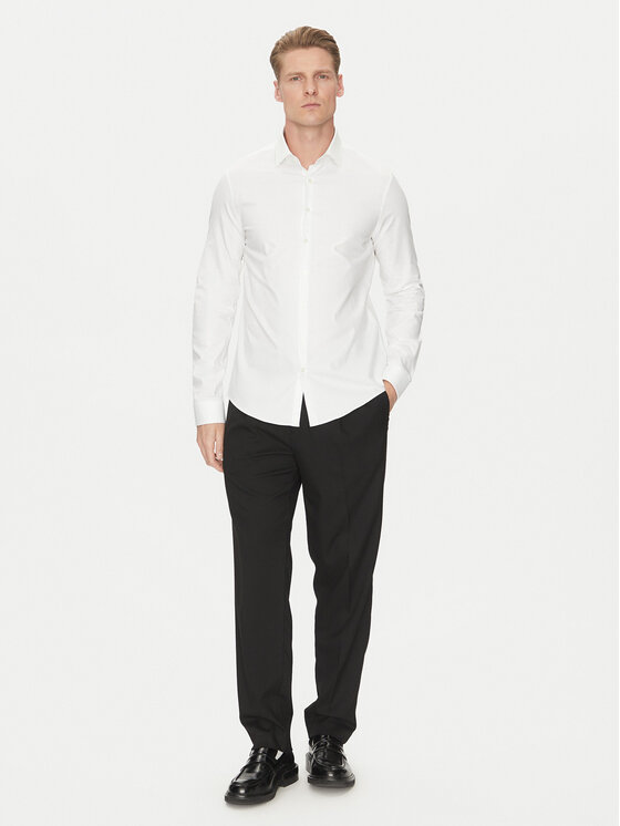 Calvin Klein Calvin Klein Cămașă K10K114310 Alb Slim Fit